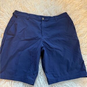 Lululemon Athletica Blue Flat Front Shorts